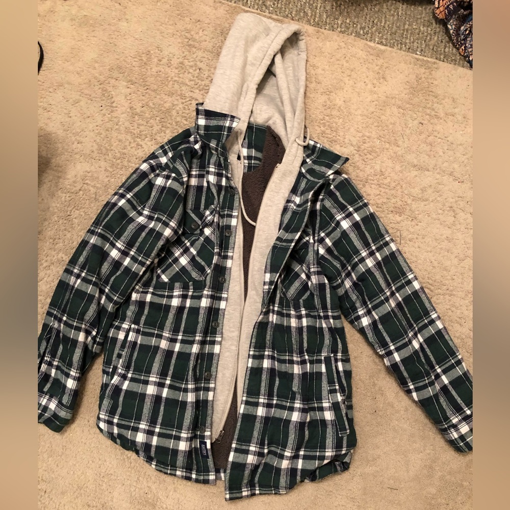 Smiths work wear jacket : fleece lined : heavy sweatshirt : size M/L